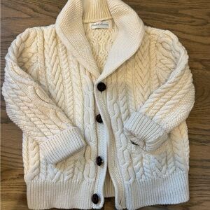 Ralph Lauren Women's Cream Cable Cardigan